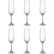 Jogo De 6 Taças 200ml 24cm Altura Strix Para Champanhe Em Cristal Ecológico